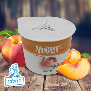 גבינות החלבן - יוגורט אפרסק